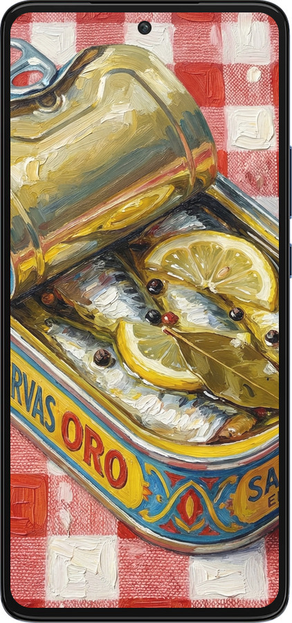 Силиконовый чехол Vintage Sardine Tin Phone для Motorola Edge 30 - 6772u-2840 изображение 