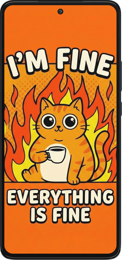 Силиконовый чехол Funny Cat для Motorola Edge 30 - 6786u-2840 изображение 