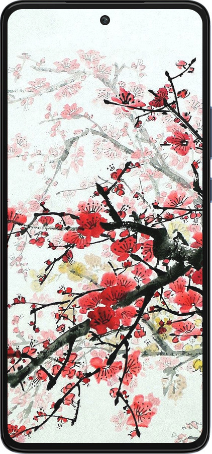 Силиконовый чехол Цветущий куст для Motorola Edge 30 - 831u-2840 изображение 