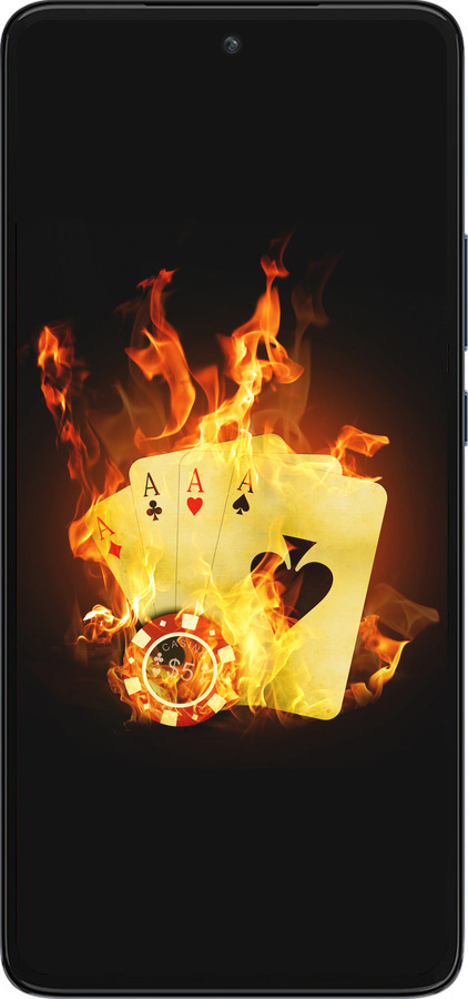 Силиконовый чехол Горящие карты для Motorola Edge 30 - 839u-2840 изображение 