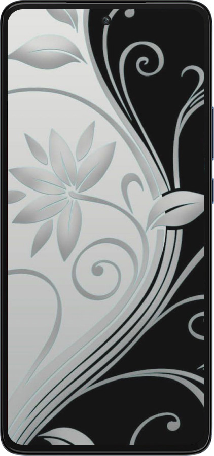 Силиконовый чехол Цветы на чёрно-белом фоне для Motorola Edge 30 - 840u-2840 изображение 