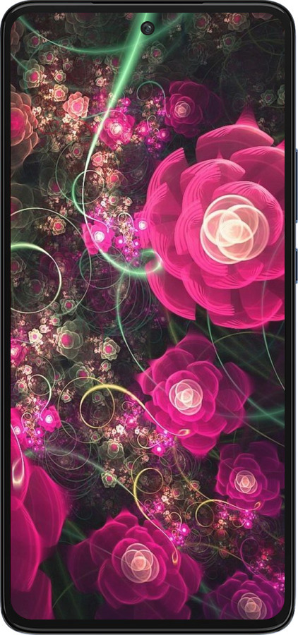 Силиконовый чехол Абстрактные цветы 3 для Motorola Edge 30 - 850u-2840 изображение 