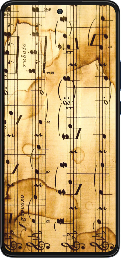 Силиконовый чехол Ноты для Motorola Edge 30 - 905u-2840 изображение 