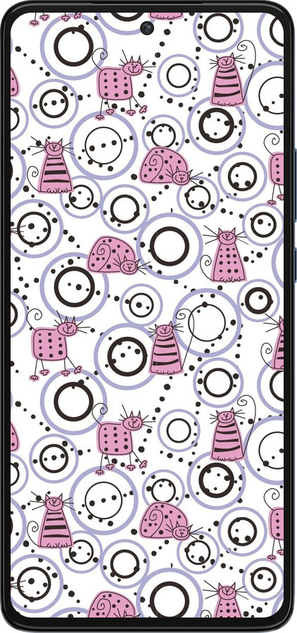 Силиконовый чехол Смешные коты для Motorola Edge 30 - 907u-2840 изображение 