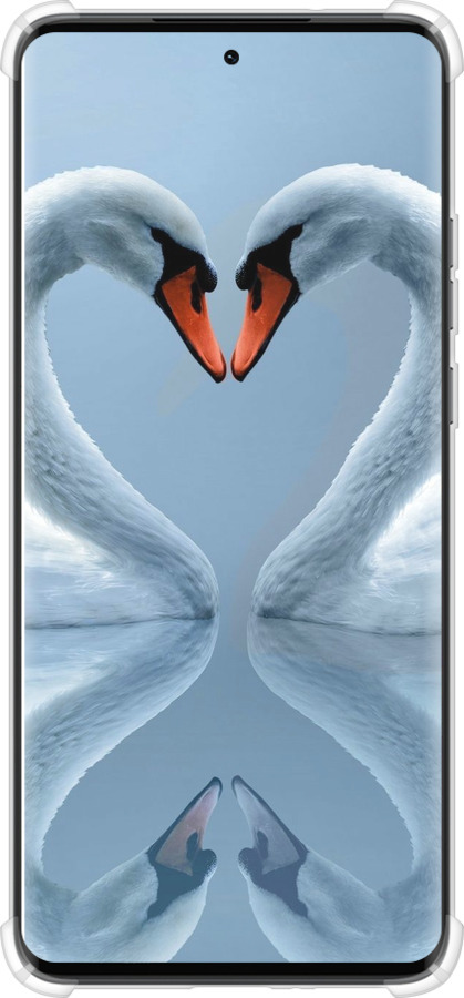 Силикон с усиленными углами чехол Лебеди для Motorola Edge 40 Neo - 6007sp-3342 изображение 