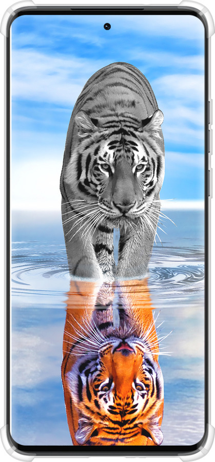 Силикон с усиленными углами чехол Тигр для Motorola Edge 40 Neo - 6016sp-3342 изображение 