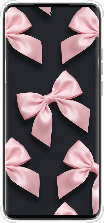 Силіконовий протиударний с посиленими кутами чехол Coquette Ribbons Dark Coquette для Motorola Edge 40 Neo - 6767sp-3342 изображение 