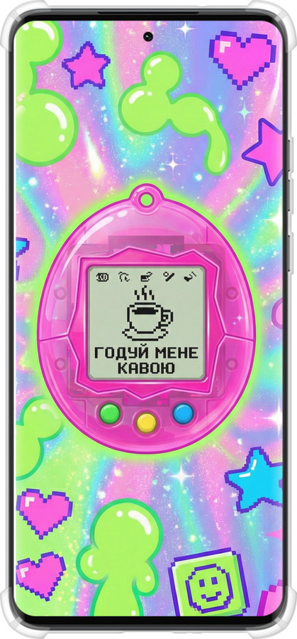 Силикон с усиленными углами чехол Y2K Aesthetic Retro Pet: Годуй мене кавою для Motorola Edge 40 Neo - 6784sp-3342 изображение 