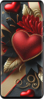 Силиконовый чехол Сердечки v2 для Motorola Edge 40 Neo - 5832u-3342 изображение 