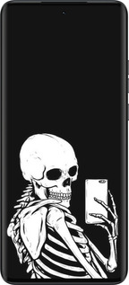 Силиконовый чехол Скелет делает Selfie для Motorola Edge 40 Neo - 6535u-3342 изображение 