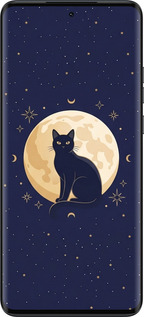 Силіконовий чехол Cute Cat Celestial/Witchy для Motorola Edge 40 Neo - 6787u-3342 изображение 