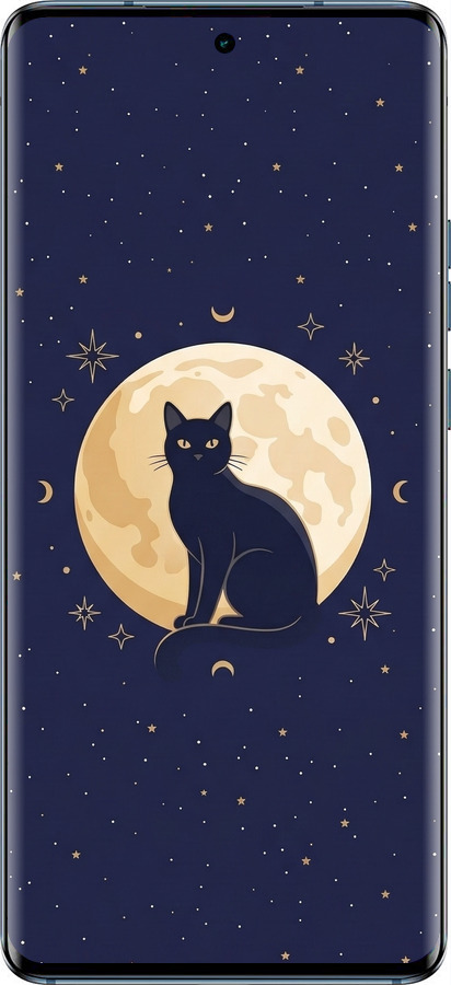 TPU чехол Cute Cat Celestial/Witchy для Motorola Edge 40 - 6787b-3335 изображение 