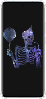 Силикон с усиленными углами чехол Скелетное искусство для Motorola Edge 40 - 6536sp-3335 изображение 