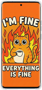 Силикон с усиленными углами чехол Funny Cat для Motorola Edge 40 - 6786sp-3335 изображение 