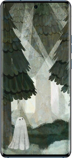 Силиконовый чехол С изображением соснового леса и привидения для Motorola Edge 40 - 6420u-3335 изображение 