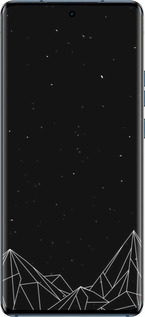 Силиконовый чехол Черно белые абстрактные горы для Motorola Edge 40 - 6437u-3335 изображение 