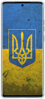 Силикон с усиленными углами чехол Флаг и герб Украины 2 для Motorola Edge 50 Fusion - 378sp-3748 изображение 