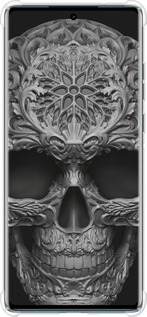 Силикон с усиленными углами чехол skull-ornament для Motorola Edge 50 Fusion - 4101sp-3748 изображение 
