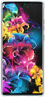 Силикон с усиленными углами чехол Абстрактные цветы для Motorola Edge 50 Fusion - 511sp-3748 изображение 