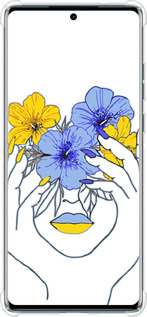 Силикон с усиленными углами чехол Девушка v4 для Motorola Edge 50 Fusion - 5276sp-3748 изображение 