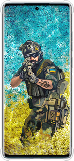 Силикон с усиленными углами чехол Воин ЗСУ для Motorola Edge 50 Fusion - 5311sp-3748 изображение 