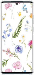 Силикон с усиленными углами чехол Цветочный фон v2 для Motorola Edge 50 Fusion - 5472sp-3748 изображение 