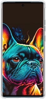 Силикон с усиленными углами чехол Яркий бульдог для Motorola Edge 50 Fusion - 5547sp-3748 изображение 