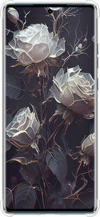 Силикон с усиленными углами чехол Розы 2 для Motorola Edge 50 Fusion - 5550sp-3748 изображение 