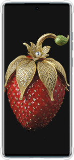 Силикон с усиленными углами чехол Клубника v3 для Motorola Edge 50 Fusion - 5638sp-3748 изображение 