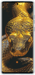 Силикон с усиленными углами чехол Golden snake для Motorola Edge 50 Fusion - 6072sp-3748 изображение 