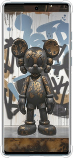 Силикон с усиленными углами чехол Bronze kaws v2 для Motorola Edge 50 Fusion - 6098sp-3748 изображение 