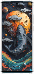 Силикон с усиленными углами чехол Кит в космосе для Motorola Edge 50 Fusion - 6328sp-3748 изображение 