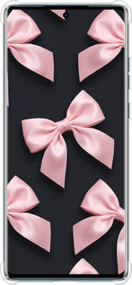 Силикон с усиленными углами чехол Coquette Ribbons Dark Coquette для Motorola Edge 50 Fusion - 6767sp-3748 изображение 