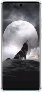 Силикон с усиленными углами чехол Воющий волк для Motorola Edge 50 Fusion - 934sp-3748 изображение 