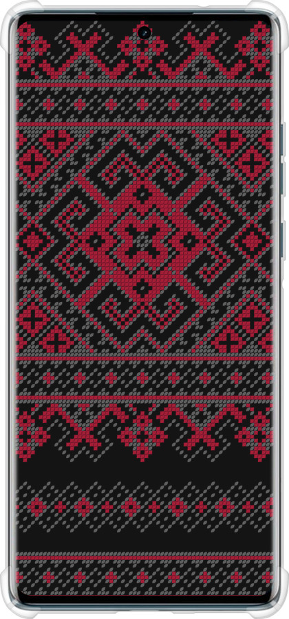 Силикон с усиленными углами чехол Вышиванка 52 для Motorola Edge 50 Fusion - 1763sp-3748 изображение 