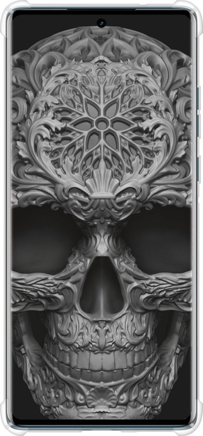 Силикон с усиленными углами чехол skull-ornament для Motorola Edge 50 Fusion - 4101sp-3748 изображение 