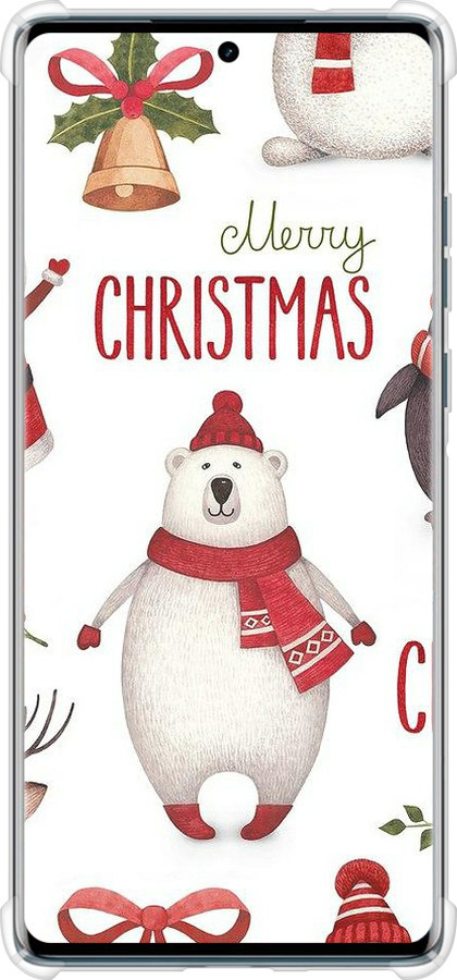 Силикон с усиленными углами чехол Merry Christmas для Motorola Edge 50 Fusion - 4106sp-3748 изображение 