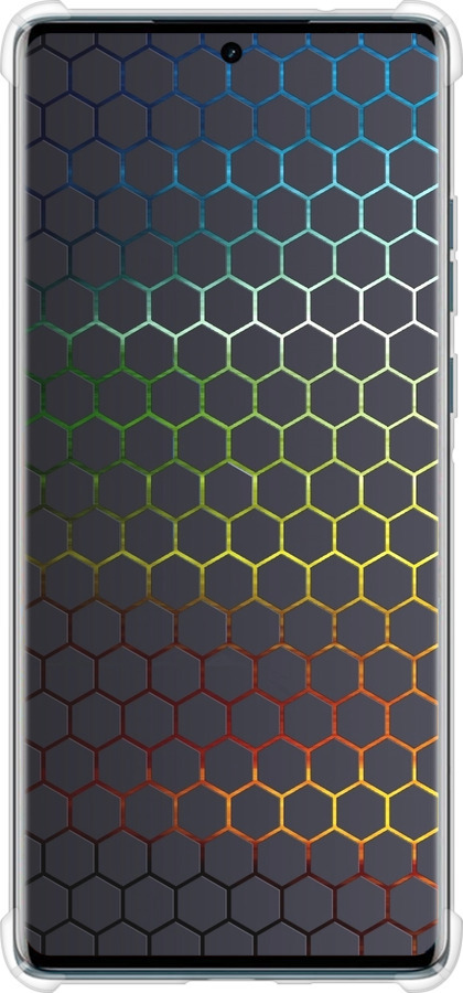 Силикон с усиленными углами чехол Переливающиеся соты для Motorola Edge 50 Fusion - 498sp-3748 изображение 