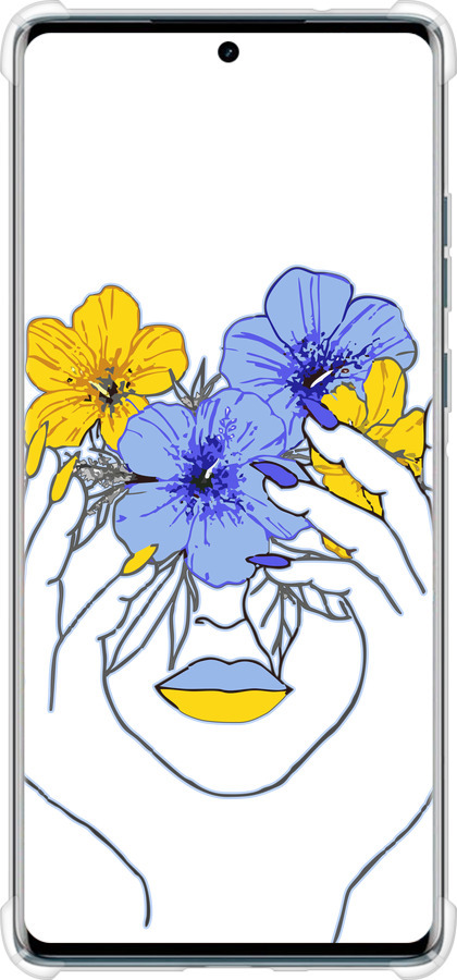 Силикон с усиленными углами чехол Девушка v4 для Motorola Edge 50 Fusion - 5276sp-3748 изображение 