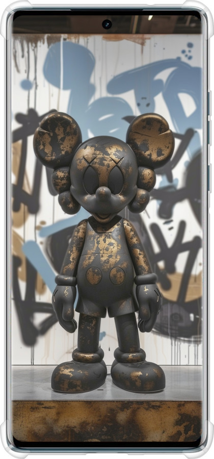Силикон с усиленными углами чехол Bronze kaws v2 для Motorola Edge 50 Fusion - 6098sp-3748 изображение 