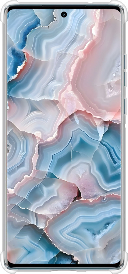 Силикон с усиленными углами чехол Мрамор для Motorola Edge 50 Fusion - 6306sp-3748 изображение 