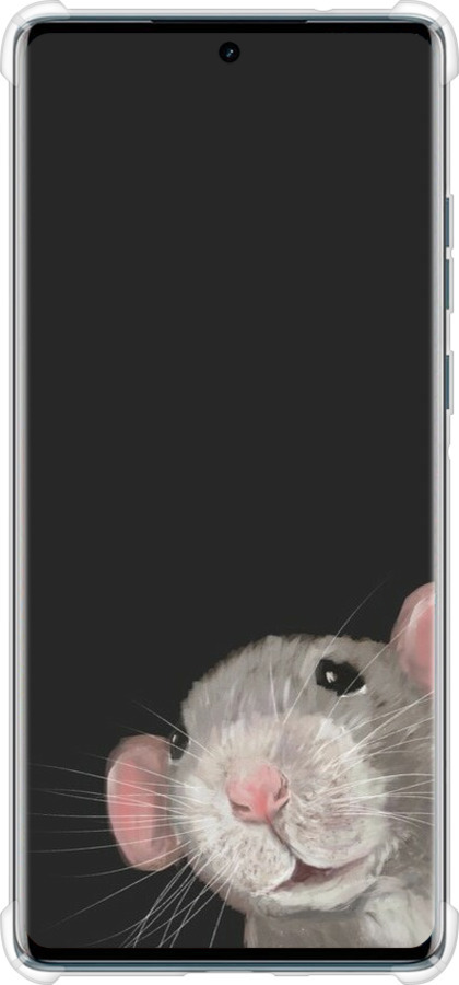 Силикон с усиленными углами чехол The Peeking Rat для Motorola Edge 50 Fusion - 6442sp-3748 изображение 