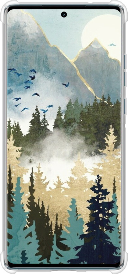 Силикон с усиленными углами чехол С изображением лесного пейзажа для Motorola Edge 50 Fusion - 6548sp-3748 изображение 