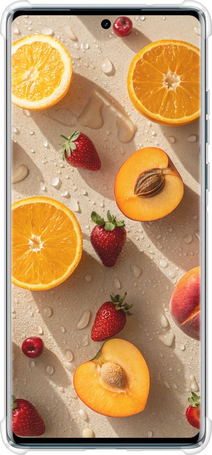 Силикон с усиленными углами чехол Фрукты 3 для Motorola Edge 50 Fusion - 6703sp-3748 изображение 