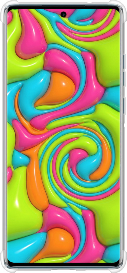 Силикон с усиленными углами чехол Y2K Jelly Dream для Motorola Edge 50 Fusion - 6780sp-3748 изображение 