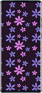 Силиконовый чехол с  цветами для Motorola Edge 50 Fusion - 6258u-3748 изображение 
