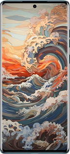 Силиконовый чехол Арт волны для Motorola Edge 50 Fusion - 6324u-3748 изображение 