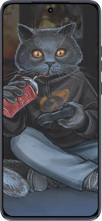TPU чехол gamer cat для Motorola Edge 50 Neo 5G - 4140b-3794 изображение 