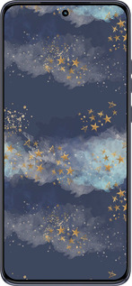 TPU чехол Ночь золотые звезды для Motorola Edge 50 Neo 5G - 5421b-3794 изображение 