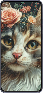 TPU чехол Cats and flowers для Motorola Edge 50 Neo 5G - 6069b-3794 изображение 